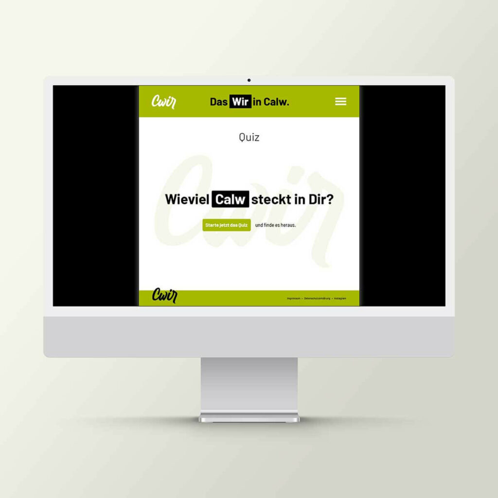Online Quiz „Wieviel Calw steckt in Dir?“